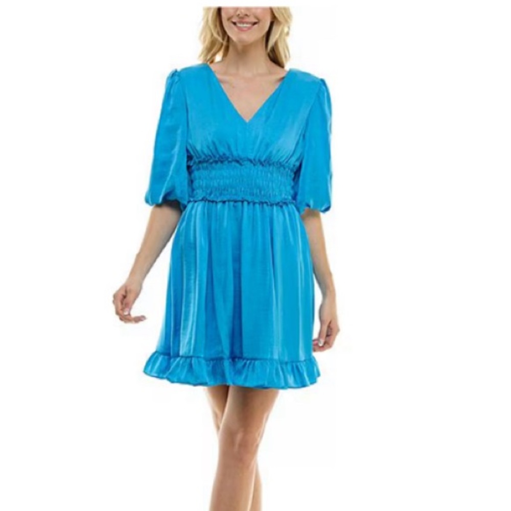 NWT Taylor Sz 6 Smocked Waist Dress